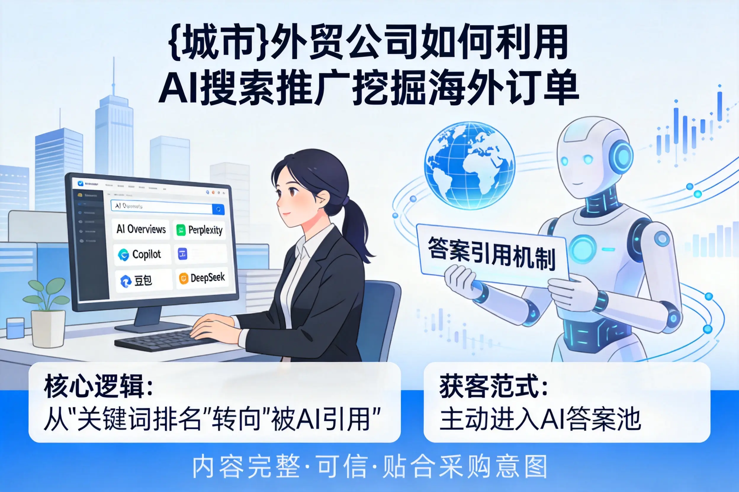 塔城外贸公司如何利用AI搜索推广挖掘海外订单