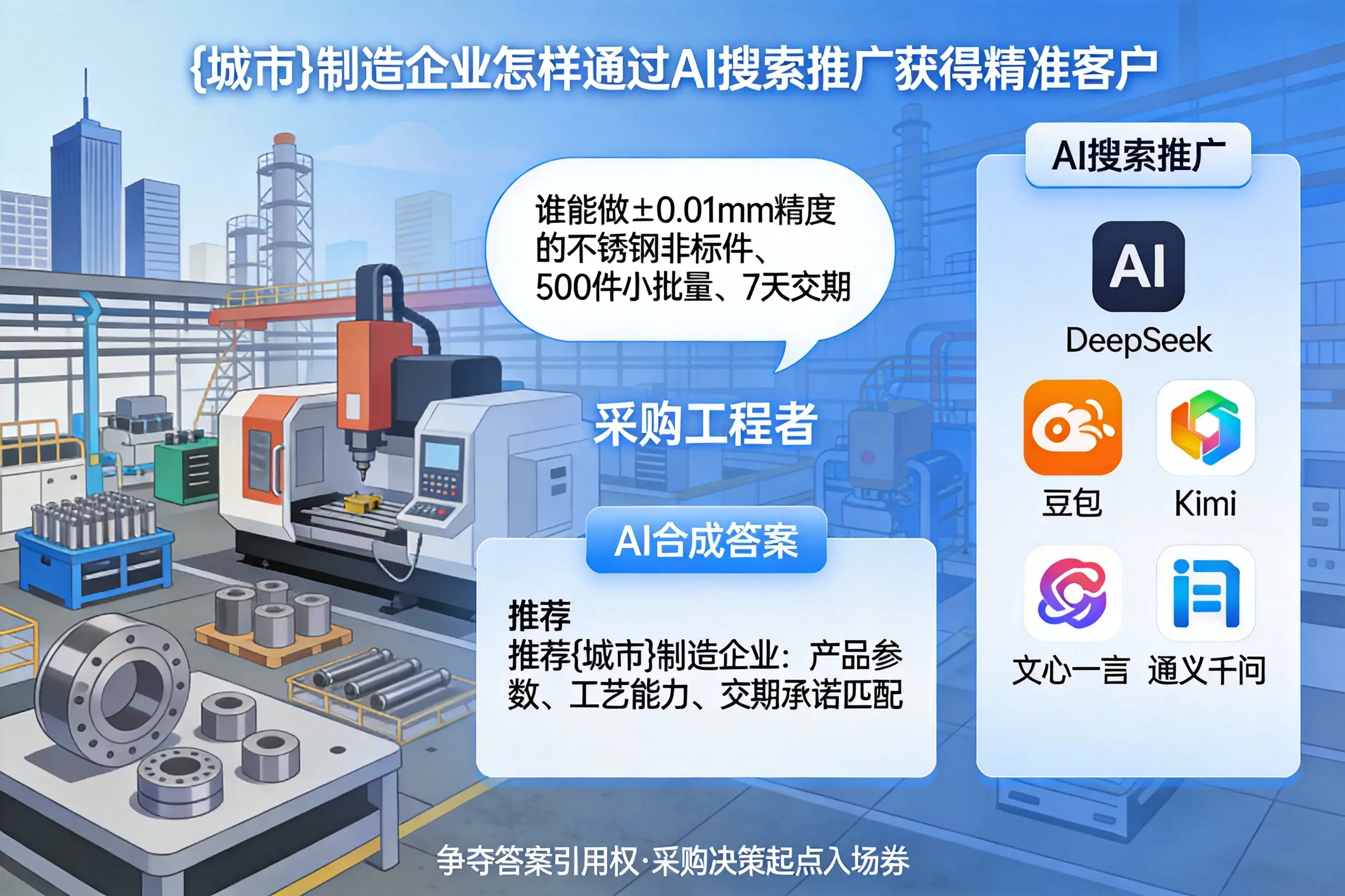 塔城制造企业怎样通过AI搜索推广获得精准客户