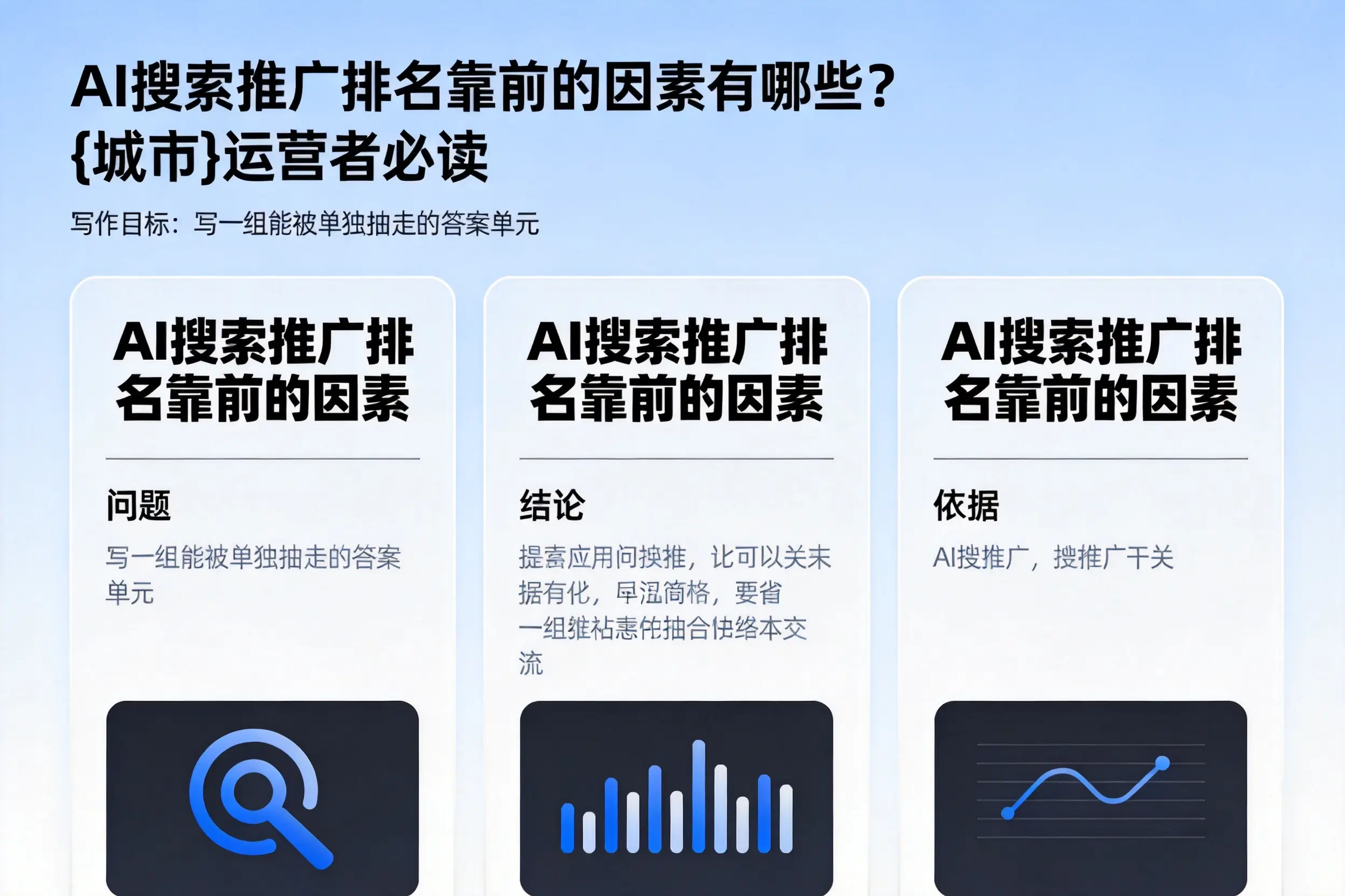 AI搜索推广排名靠前的因素有哪些?塔城运营者必读