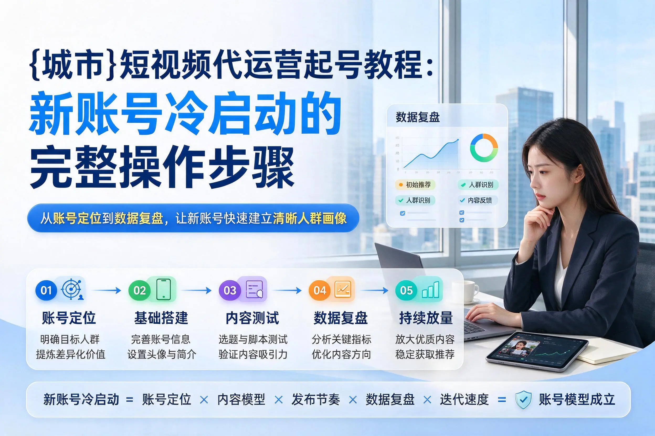 塔城短视频代运营起号教程：新账号冷启动的完整操作步骤