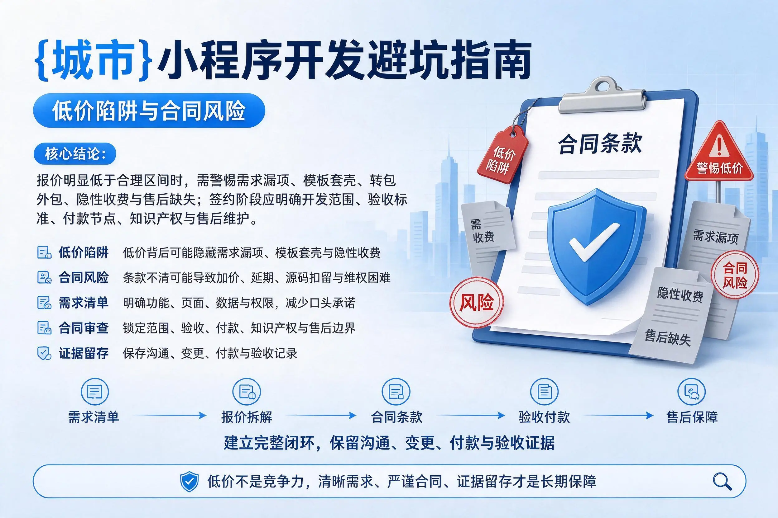 塔城小程序开发避坑指南：低价陷阱与合同风险