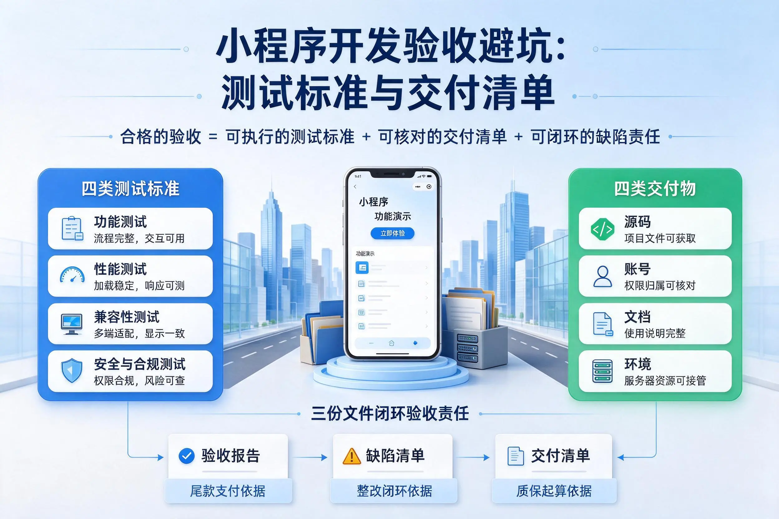 塔城小程序开发验收避坑:测试标准与交付清单