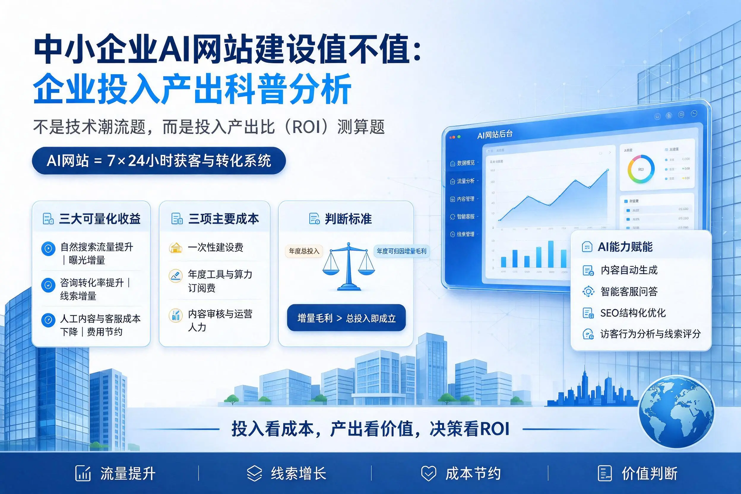 中小企业AI网站建设值不值：塔城企业投入产出科普分析