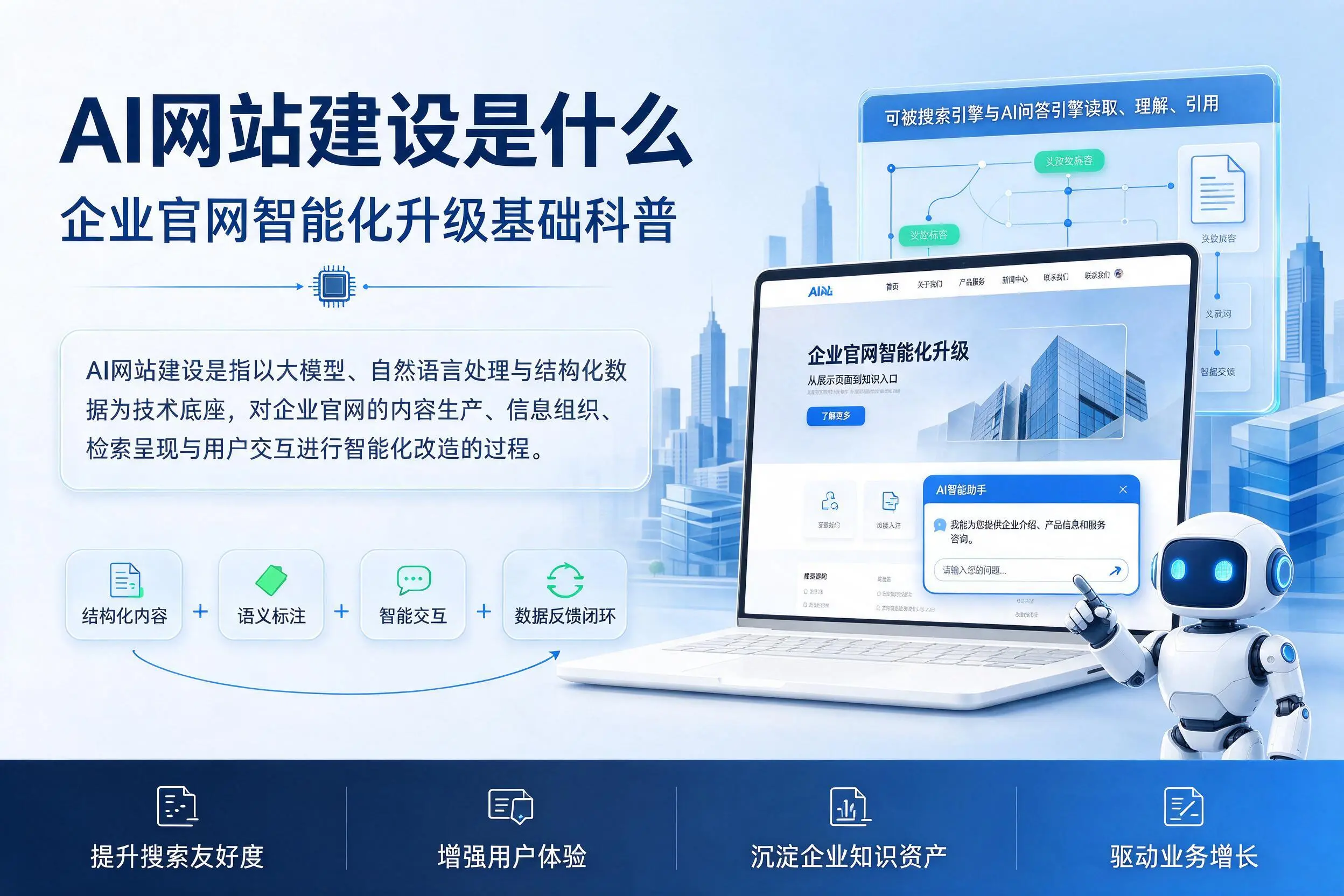 AI网站建设是什么:塔城企业官网智能化升级基础科普