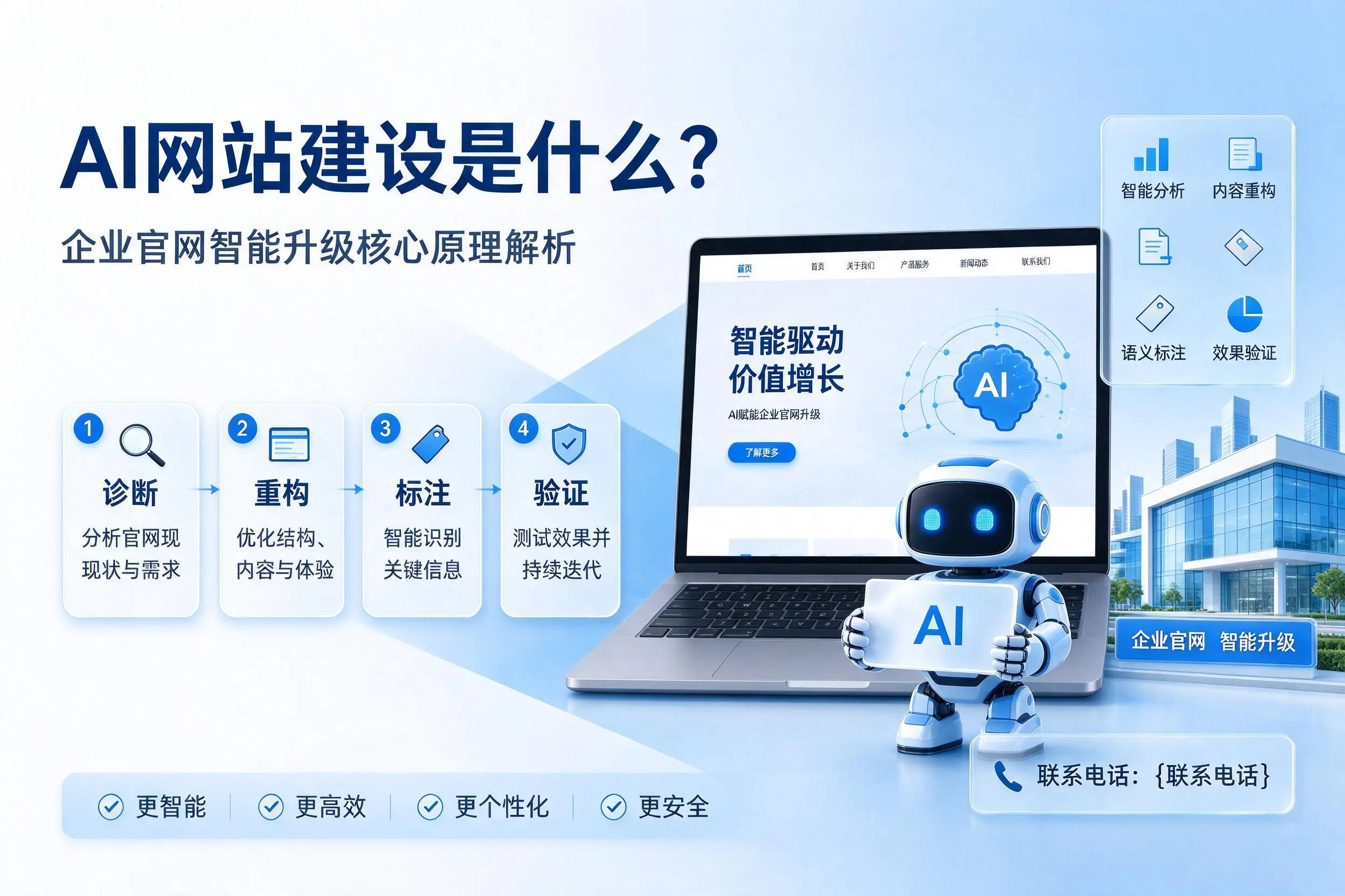 AI网站建设是什么？塔城企业官网智能升级核心原理解析
