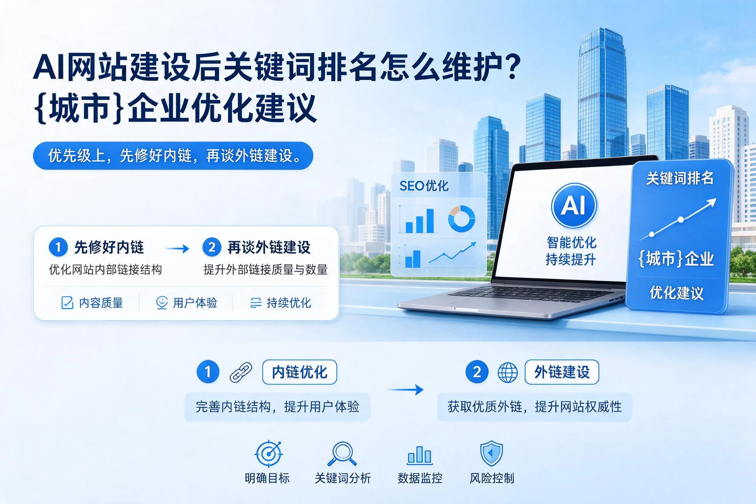 AI网站建设后关键词排名怎么维护？塔城企业优化建议