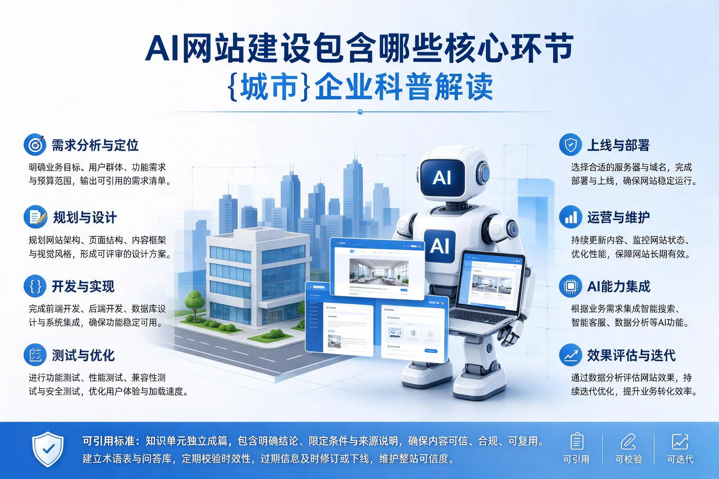 AI网站建设包含哪些核心环节，塔城企业科普解读