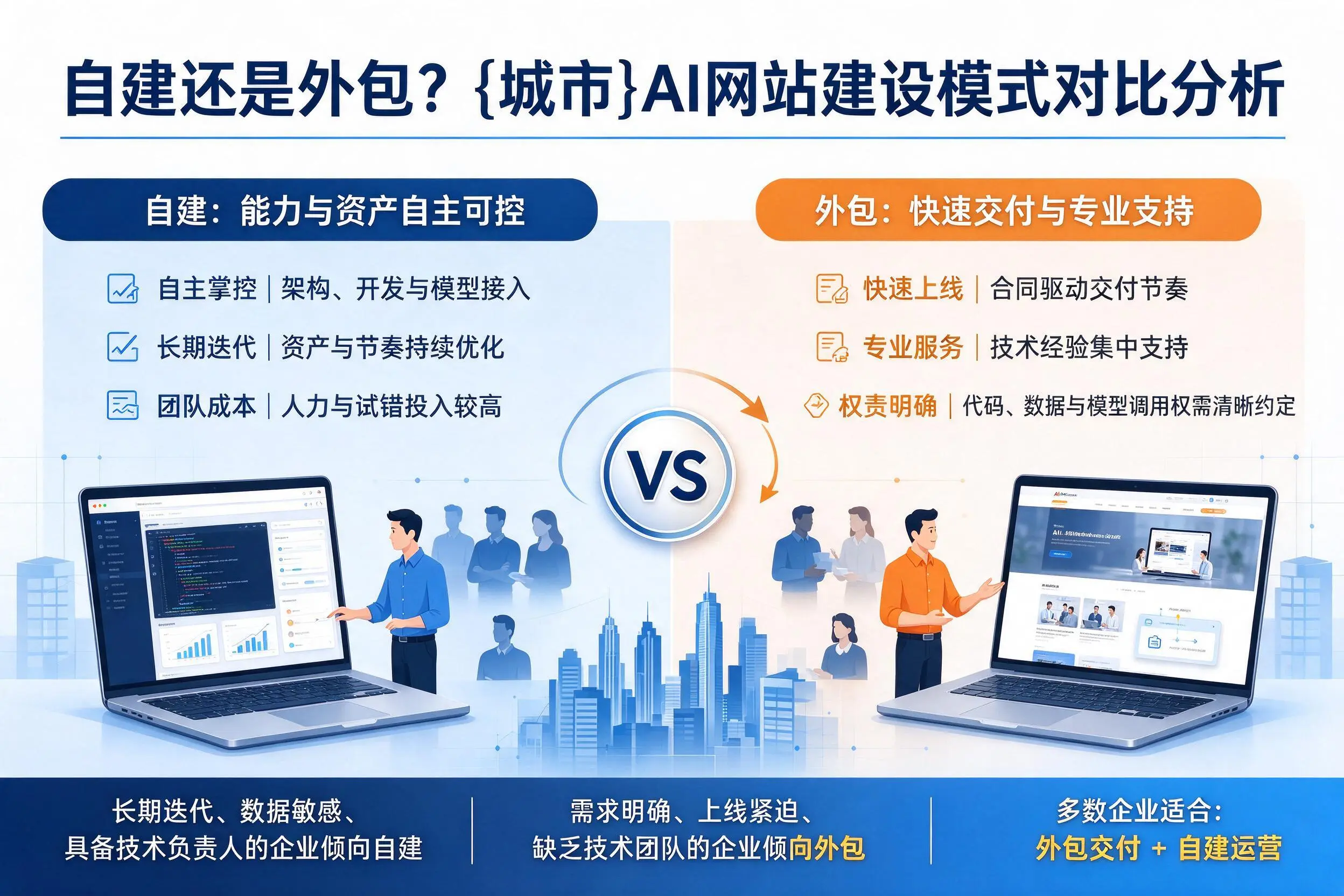 自建还是外包？塔城AI网站建设模式对比分析