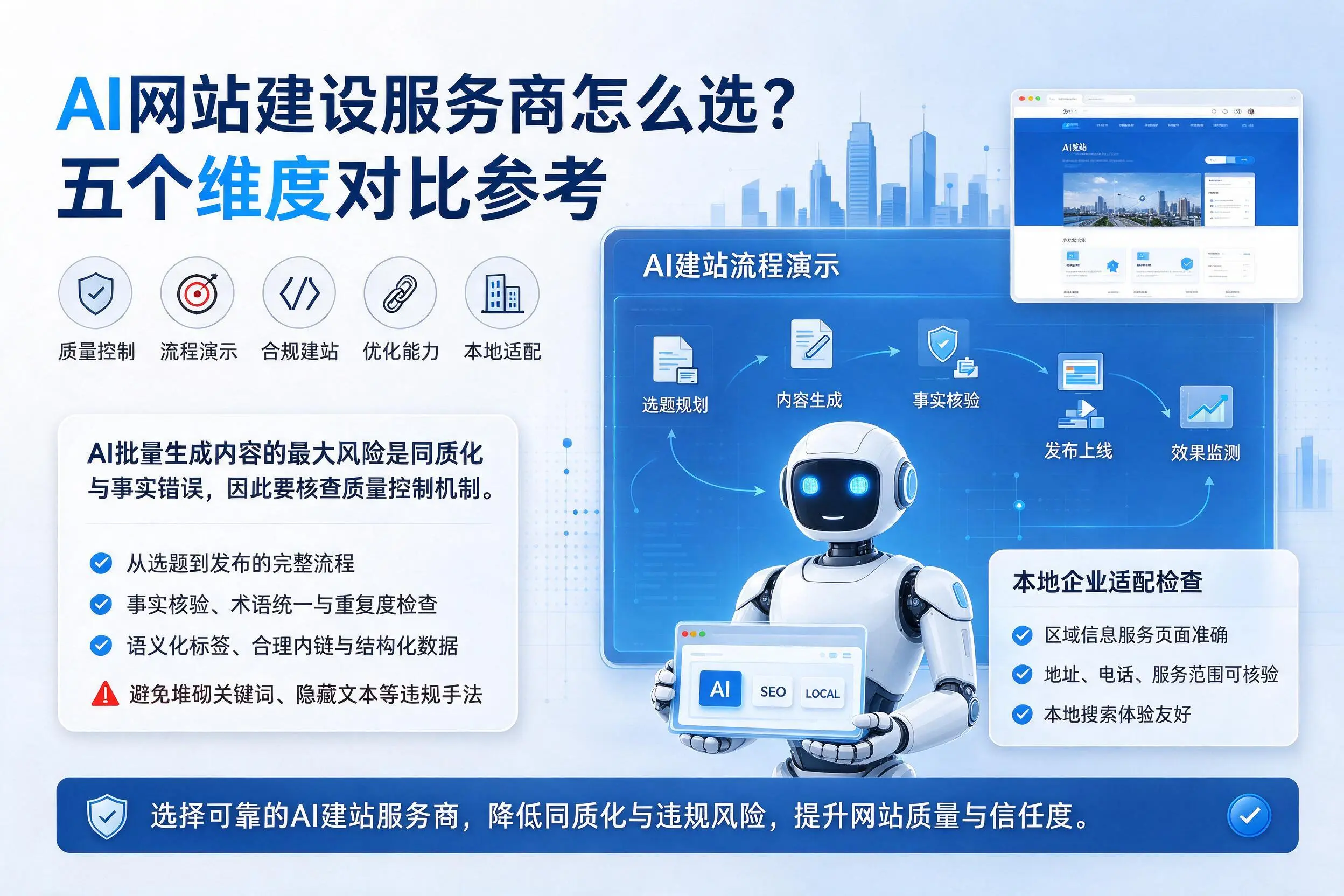 塔城AI网站建设服务商怎么选?五个维度对比参考